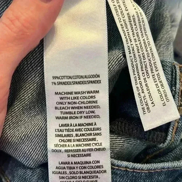 Calvin Klein High Rise Straight Ankle Jeans Size 16/33 Inseam 24” Medium Blue - Picture 9 of 9